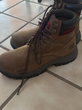 Caterpillar Brown and Black Women's Work Boots